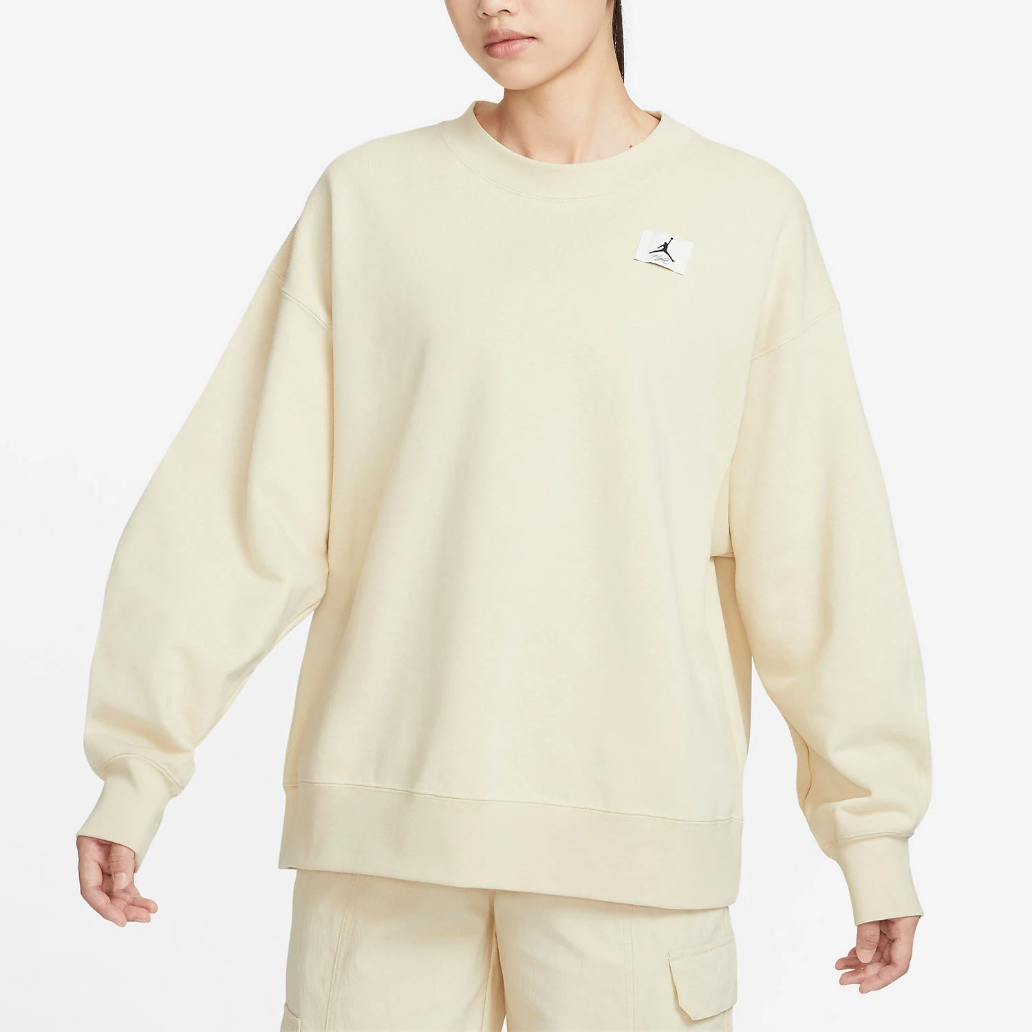 Nike genuine JORDAN women's loose and plush minimalist sports hoodie DQ4600-234