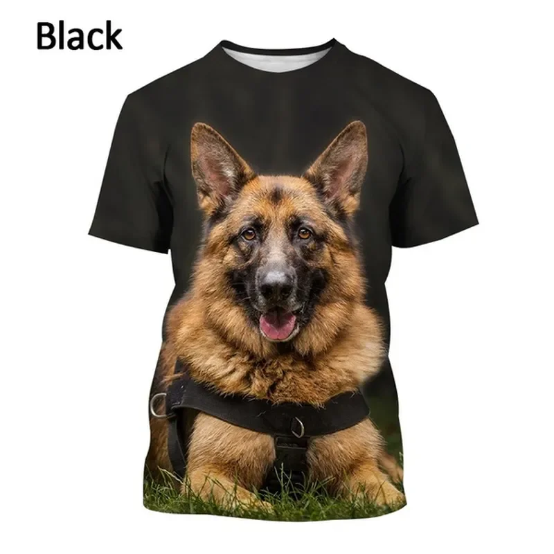 Shepherd Dog 3D Printed T Shirt Men Casual Short Sleeve Tee Summer Graphic Top Fashion Streetwear Clothes for Male