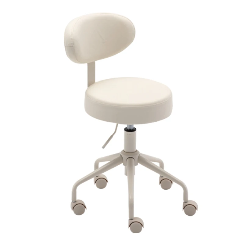 

ZC Beauty Stool Hairdressing Shop Barber Stool Spinning Lift Manicure Stool Big Work Backrest Chair