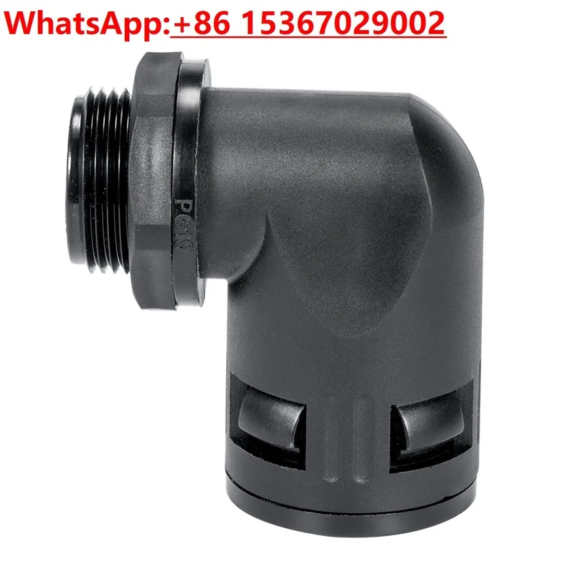 50 Uds. Codo de fuelle PG/M dientes codo de nailon rápido de 90 grados AD13/15,8/18 5,21.2 25