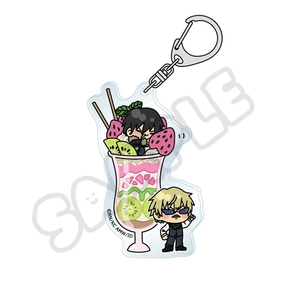 Anime Durarara!! Celty Sturluson Shinra Kishitani Q-style Character Sundae Series Acrylic Pendant Keychains Bag Decorations