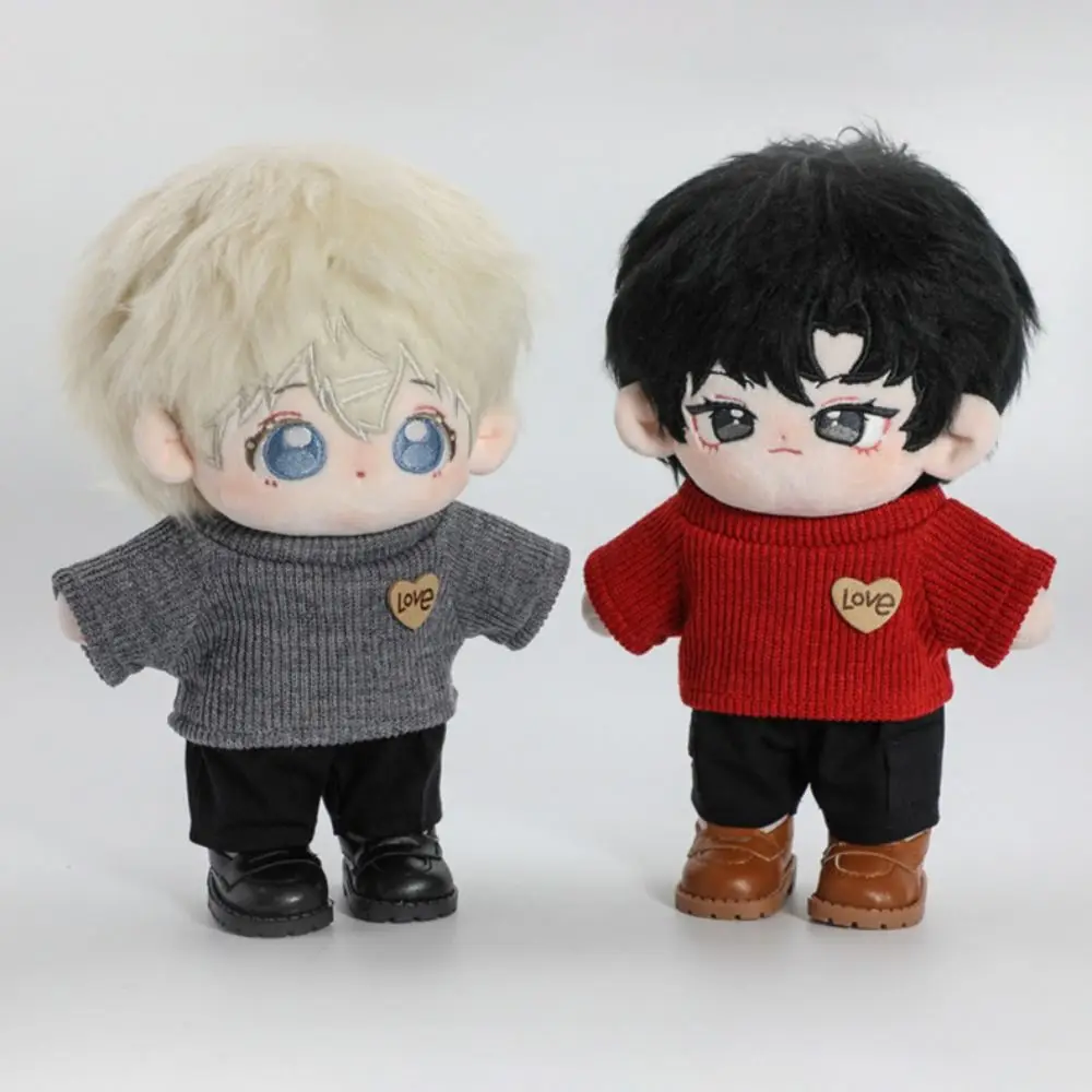New Doll Clothes for 20cm Dolls Overalls Accessories Plush Doll\'s Clothing Sweater Stuffed Toy Dolls Outfit for Korea Idol Dolls