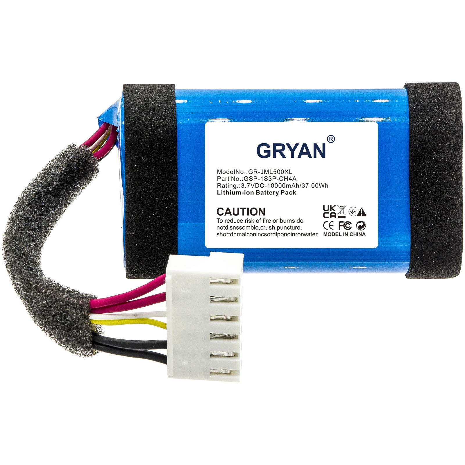 GRYAN 10000mAh Speaker Battery For JBL Charge 5 GSP-1S3P-CH4A 1AA011NA IAA011NA IBA077NA ICA086NA GSP-1S3P-CH4D
