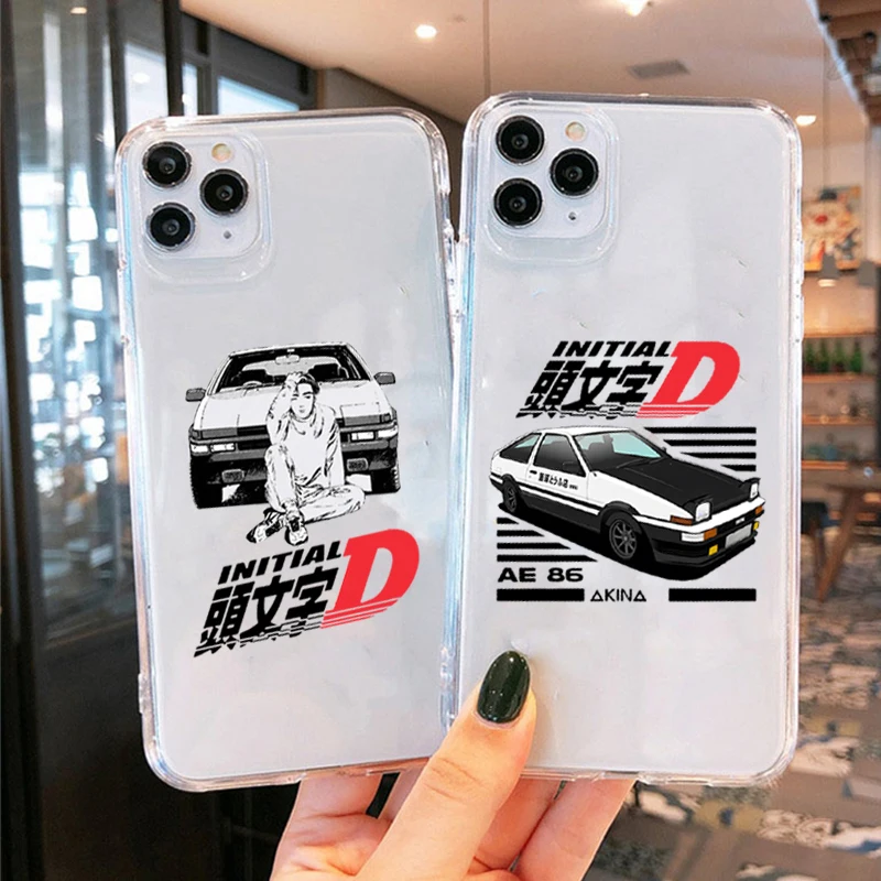 日本アニメ頭文字dドリフトAE86電話ケースiphone 13 12 11 14プロ