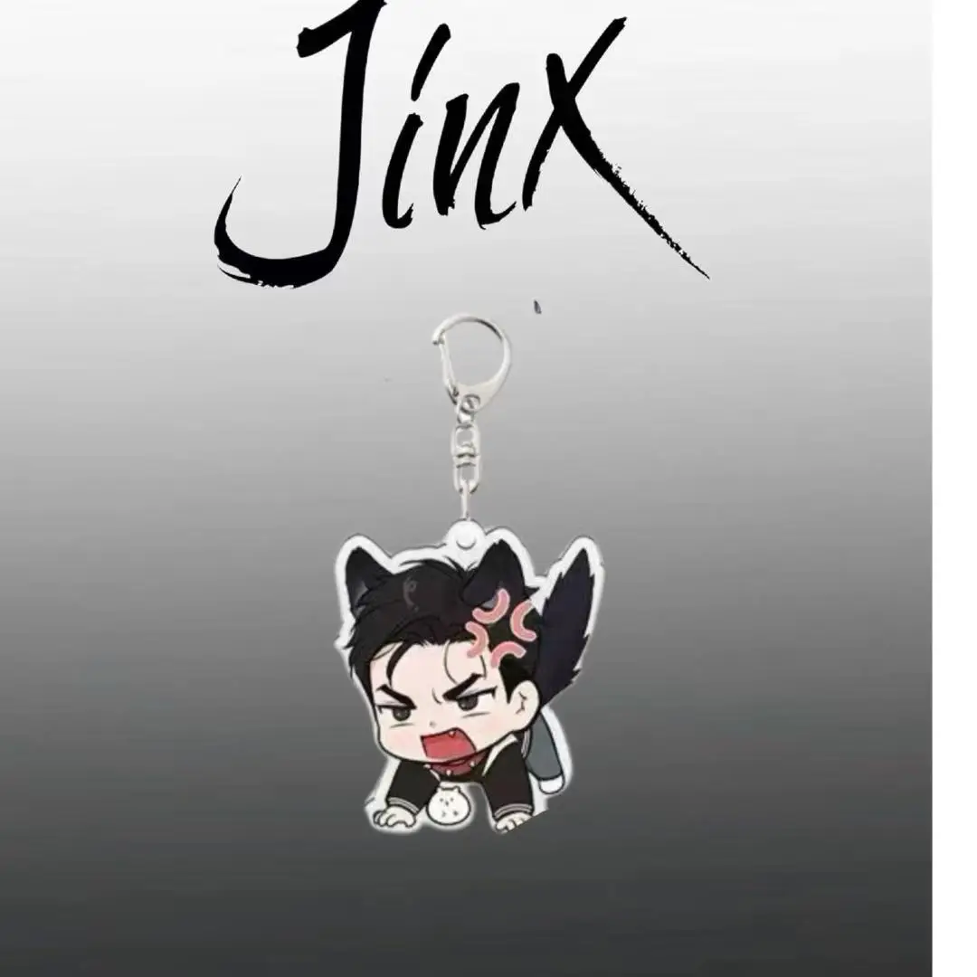 KPOP Korean Webtoon Merchandise Jinx Acrylic Keychain Creative Campus Hanging Ornament Gift Fans Collection Gifts Star Surrounds