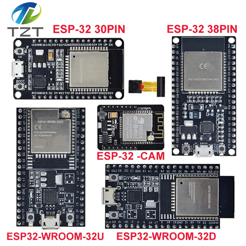 DIYTZT ESP32 Development Board WiFi+Bluetooth Ultra-Low Power Consumption Dual Core ESP-32 ESP-32S ESP32-CAM ESP-WROOM-32