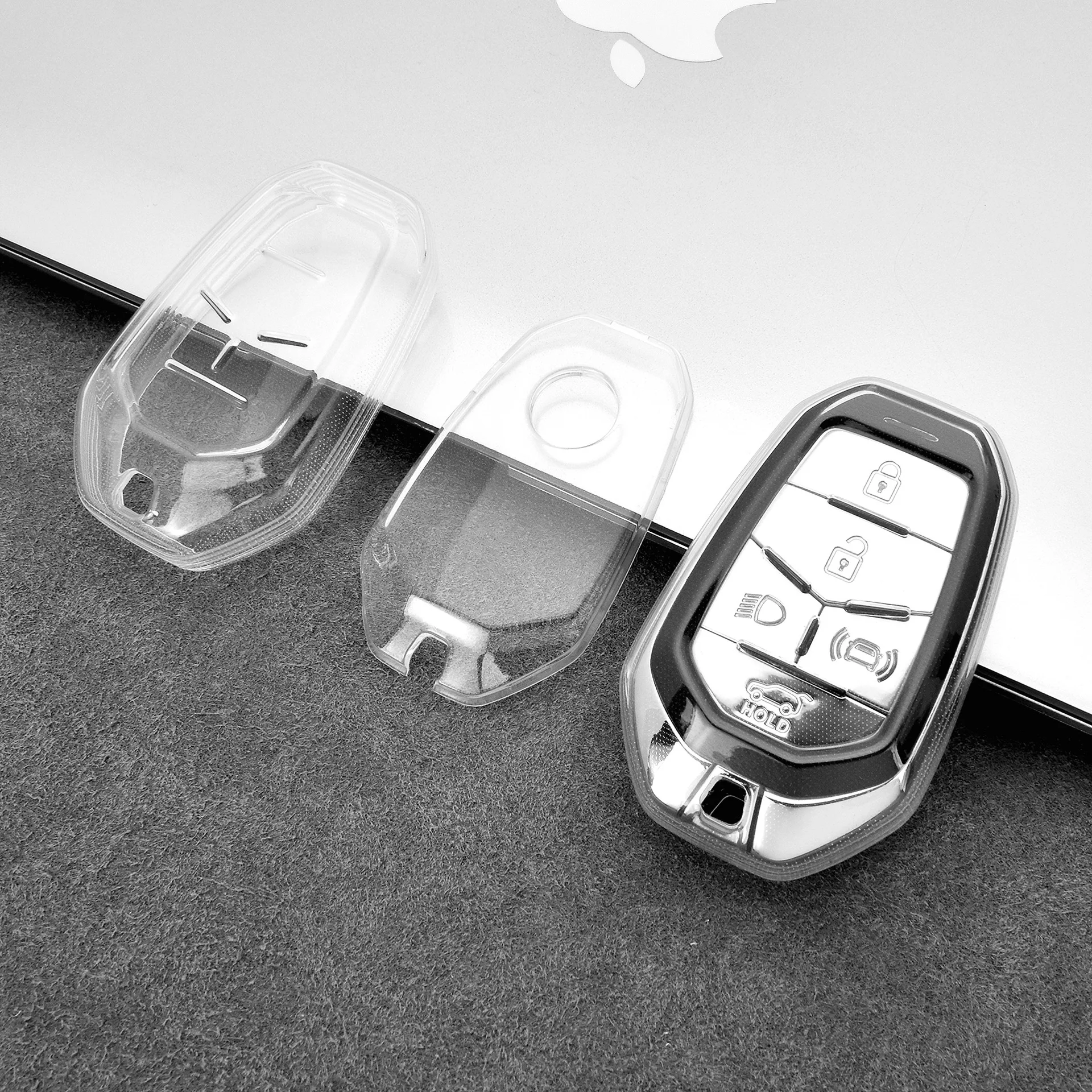 

Подходит для Shuanglong Corlando/Lester, набор прозрачных ключей, украшение для автомобильных ключей, набор автомобильных ключей