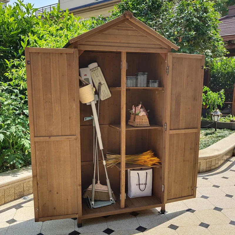 

Outdoor Toolbox Storage Cabinet Sundries Locker Large Size Toolbox Gardening Garden Rainproof Garden Tool Cabinet