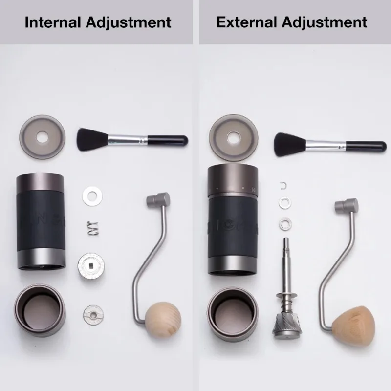 Kingrinder K2 / K6 مطحنة القهوة اليدوية المحمولة مطحنة يدوية 48 مللي متر SUS420 لدغ الفولاذ المقاوم للصدأ طحن كوفييمولكا 커ipiГلايندر