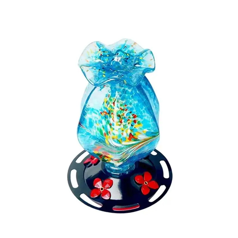 aee4-garden-hummingbird-feeder-for-outdoors-1-pack-hand-blown-glass-bundle-ocean-mermaid-and-blue