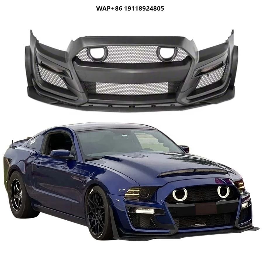 

2013-2014 for Mustang GT500 Style High Quality Front Bumper with Light Grille New Body Kits