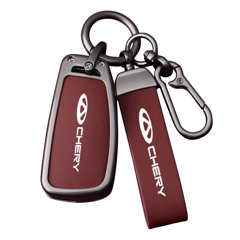 

Premium Zinc Alloy Key Cover Case for Chery Ant/QQ Ice Cream/Arrizo 5/Tiggo EQ1 - Protective Key Fob Shell Keybag Keychain