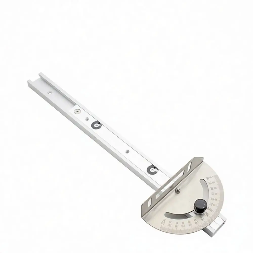 Steel Woodworking Miter Gauge For Jingwu Table Saw Angle Cutting Jig Precision Bench Saw Guide Tool DIY Accessory