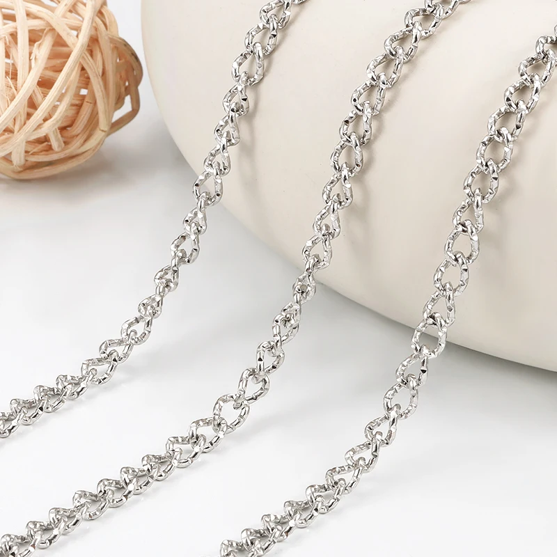 

1Meter Stainless Steel Chains Oval Decoration Link For Jewelry Making Materials Necklaces Bracelets DIY Accessories Findings