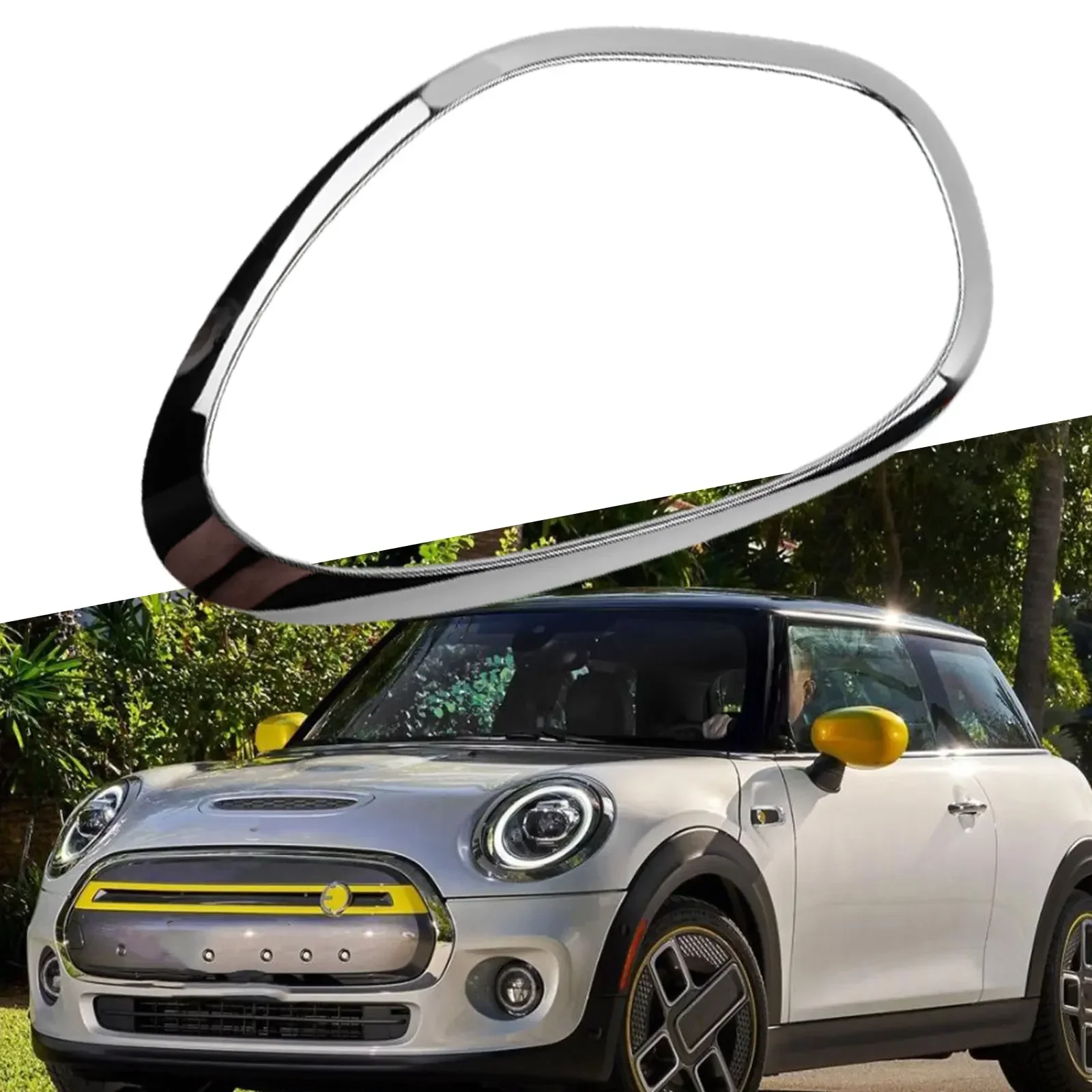

Для Mini Cooper Countryman рамка фары крышка лампы накладка хромированная сторона водителя гальваническое серебро замена