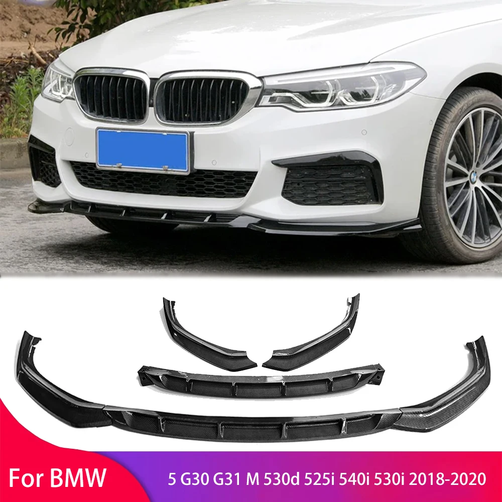 Front Lower Bumper Chin Lip For BMW 5 G30 G31 M 530d 525i 540i 530i 2018-2020 Splitter Diffuser Spoiler Bumper Guard Protector