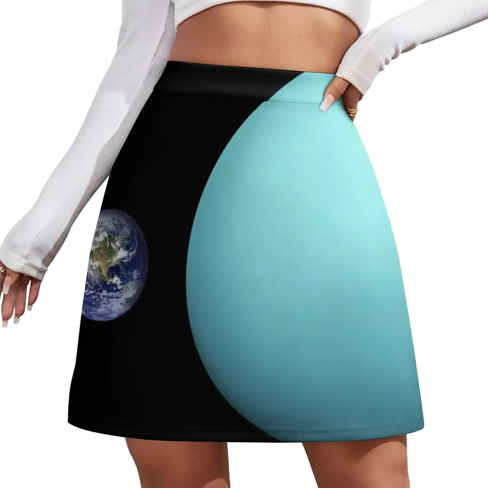 Comparison of the sizes of Uranus and Earth. Mini Skirt dress summer dresses for women 2023