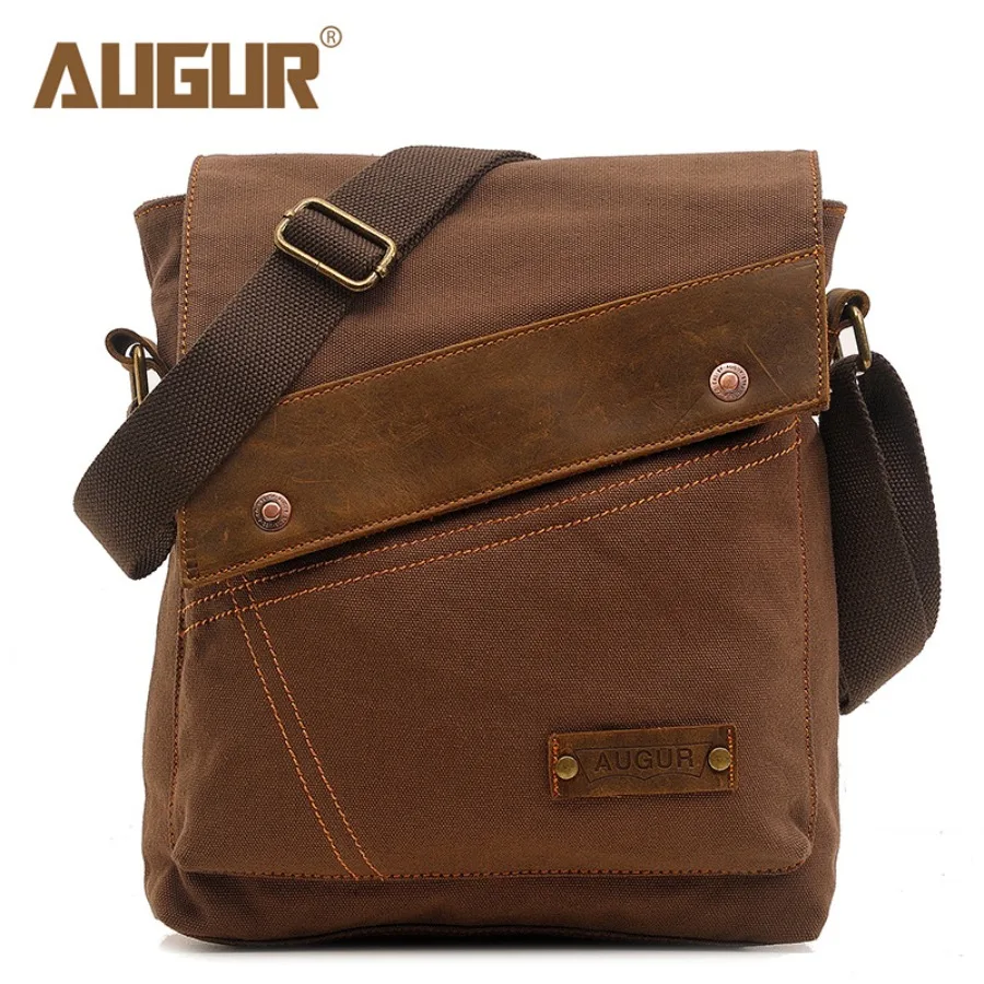 

【New style】AUGUR/AUGE new men's bag canvas bag men's and women's vertical - supply bag European and American retro - goods
