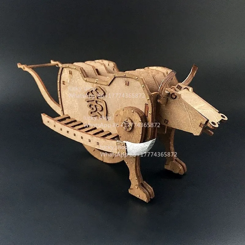 Wooden Cow Flowing Horse Human Perpetual Motion Machine Model Ancient Military War Material Package Characteristic Gifts