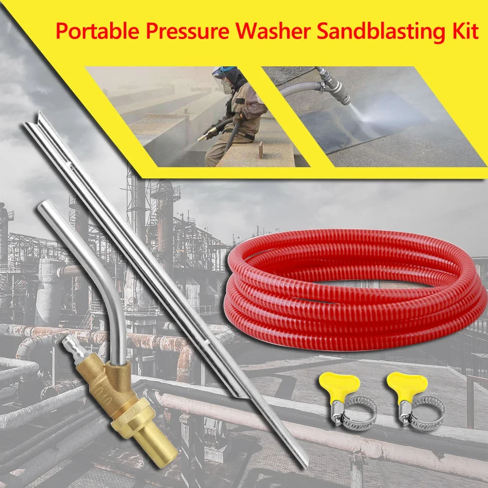 for Wet Blasting Pressure Washer Sandblasting Kit 1/4 Quick Connector and Blaster Car Sand Blasting Machine