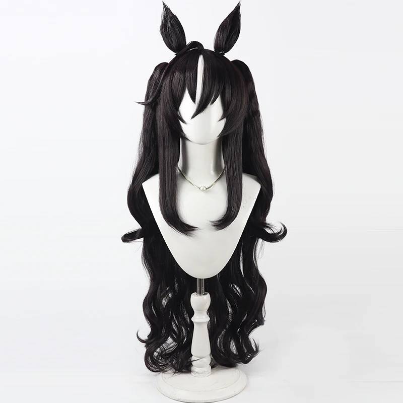 Game Uma Musume Pretty Derby  Vivlos Voyage Etincelant Cosplay Wig Ears Tail Halloween Party Costume Prop Synthetic Hair Heat