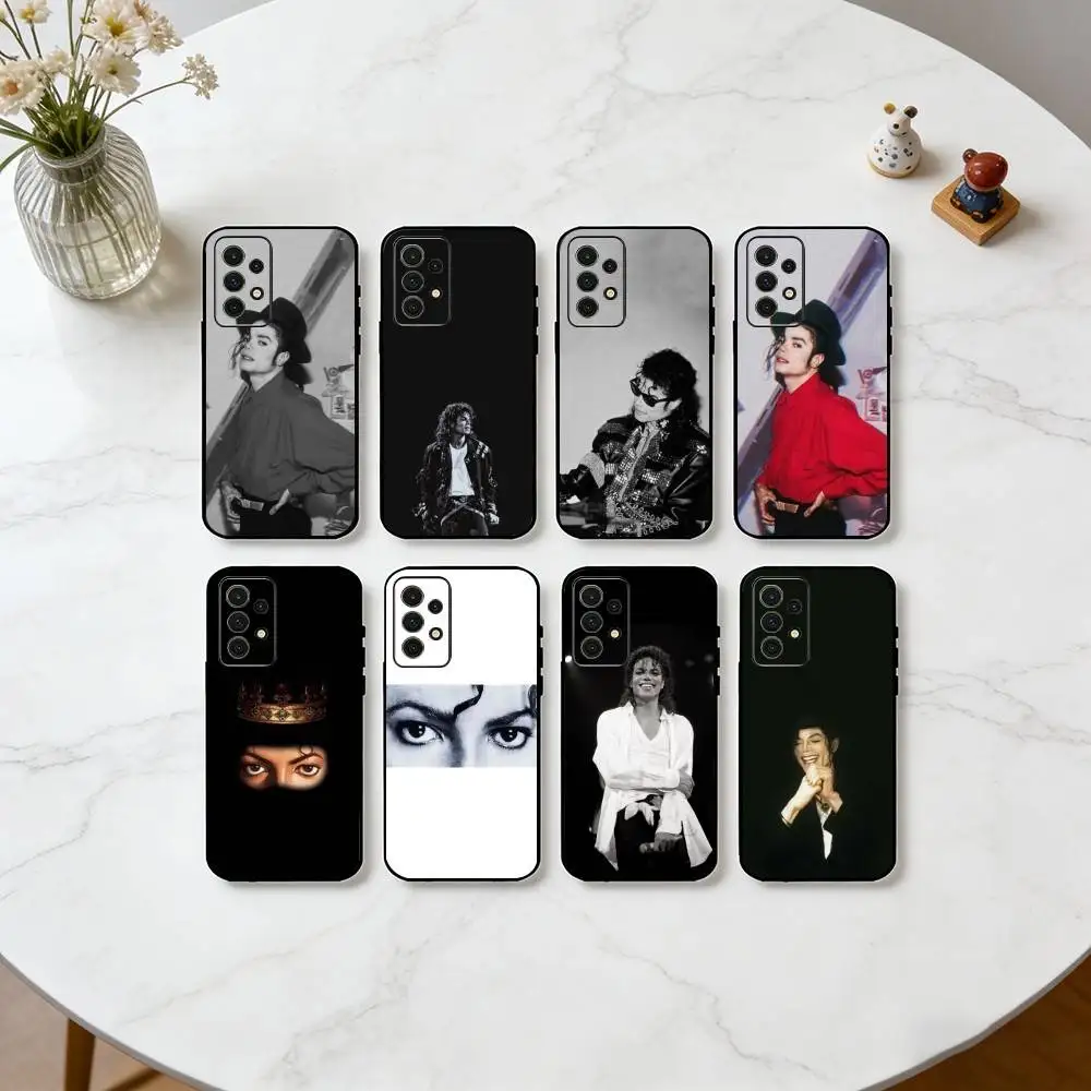 

Singer M-Michael J-Jackson Phone Case Black Silicone Soft For Samsung S25,S24,S21,S22,S23,S30,Ultra,S20,Plus,Fe,Lite