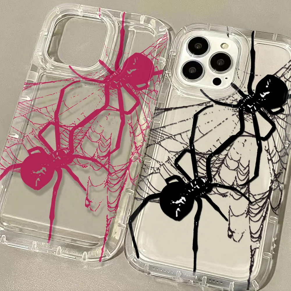 

Fundas Black Spider Couple Clear Case for Samsung A03S A05S A13 A14 A21S A22 A23 A24 A31 A32 A33 A34 A35 A51 A52 A53 A71 A72 5G