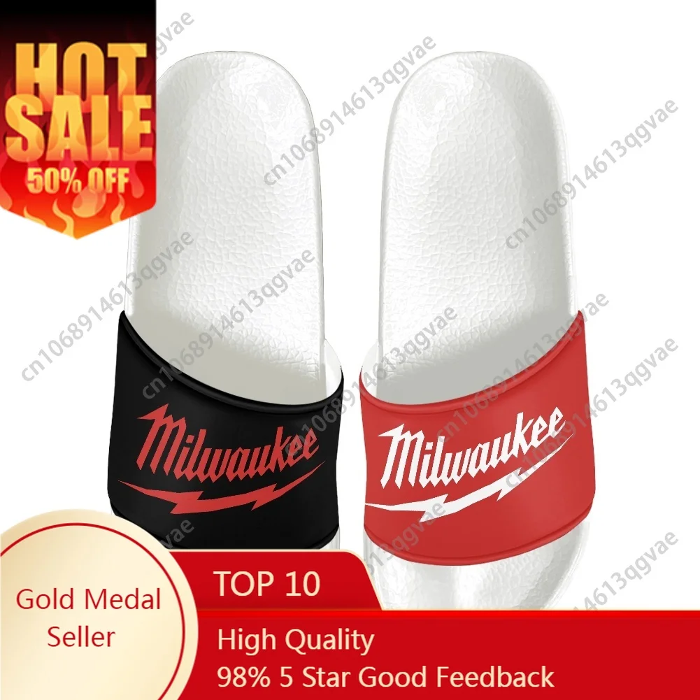 M-MilwaukeeS Nothing But Heavy Duty Slippers Home Water Shoes Men Women Teenagers Beach Pool Sandals Custom Summer Slipper