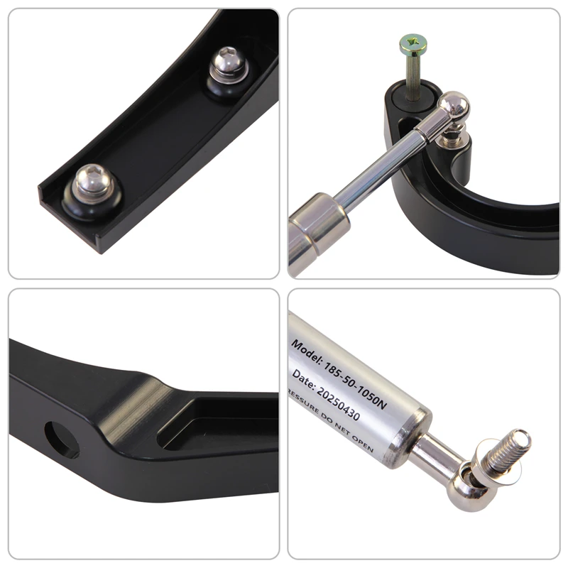 

Trunk Hood Hinges Left & Right Billet Kit for Chevrolet Camaro 1967-1969 L6 V8 Aluminum Black