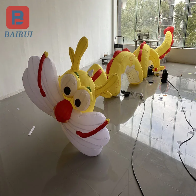 Cartoon Inflatable Dragon Year Mascot Air Model Chinese Dragon New Year Zodiac outdoor commercial decoration props