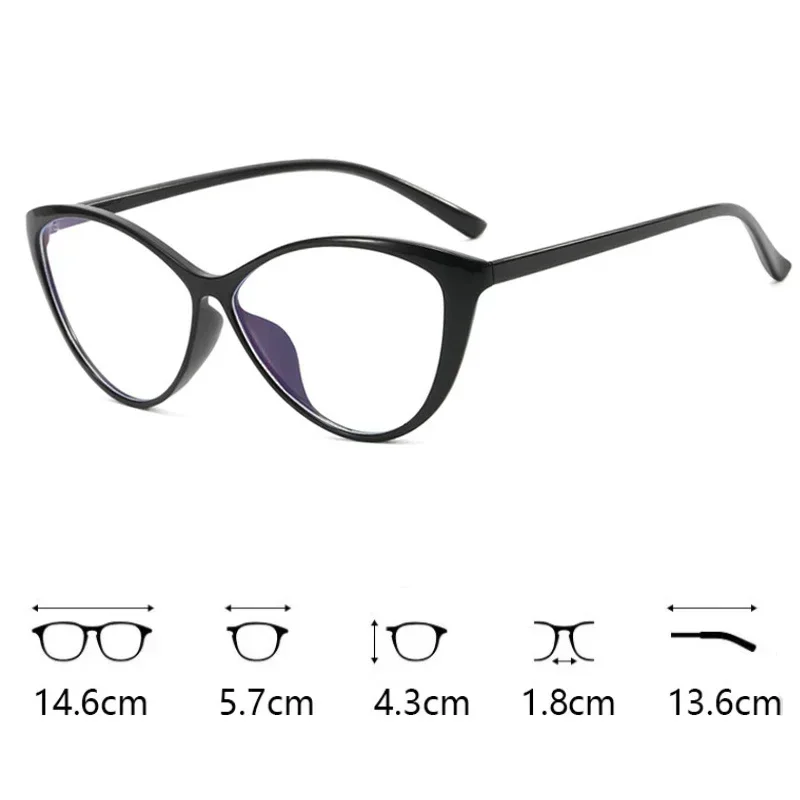 Gafas de miopía para hombre y mujer, lentes de lectura de estilo europeo y americano, estilo Retro, Ojo de Gato, de-1,0 a-4,0