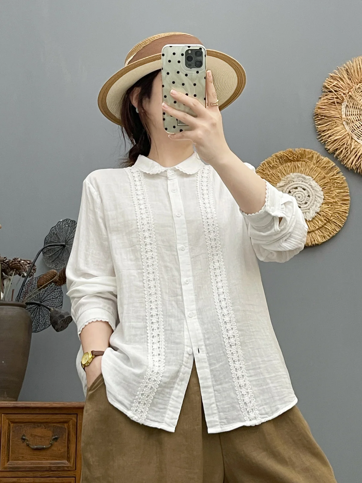 2026年 森系服飾 和風 レース クロシェ パッチワーク - Winter Clothing Vintage のレビューと価格