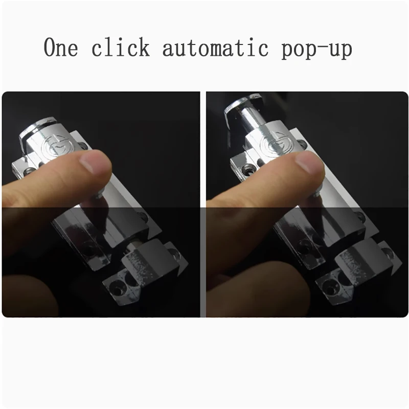 1PCS Button Type Anti-theft Lock Automatic Spring Bolt Bathroom Electrical Cabinet Box Press Type Door Bolt Household Industrial