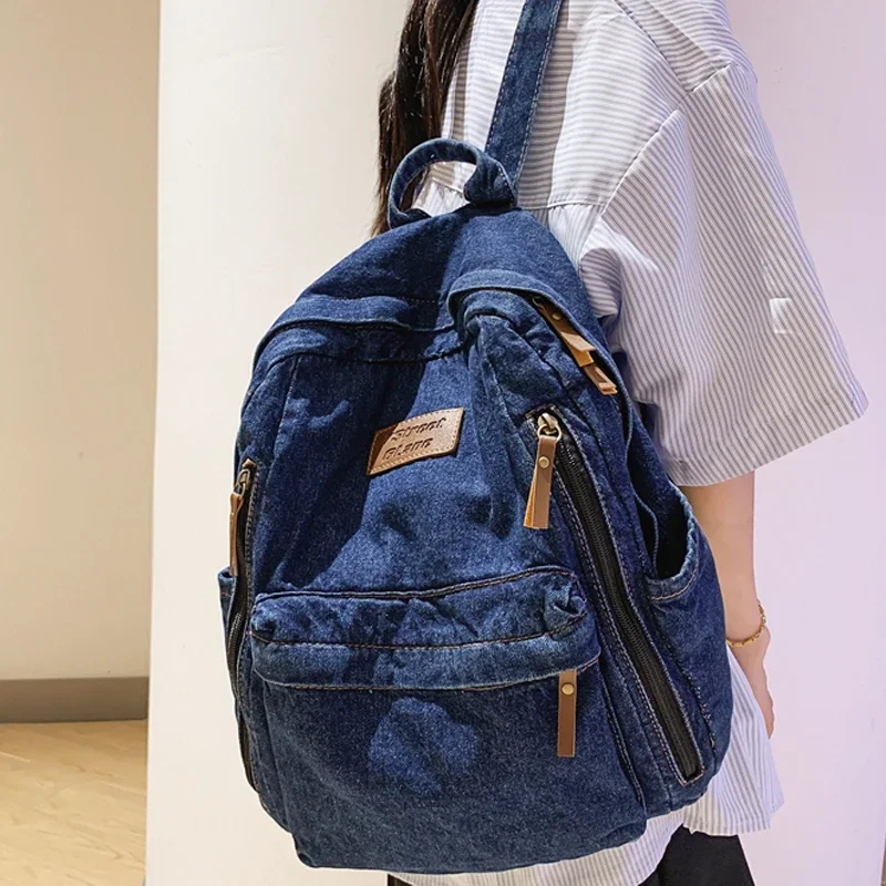 Large Female Cute College Backpack Girl Travel Book Backpack Nylon Fashion Ladies Leisure Bag Women Laptop Men School Bags