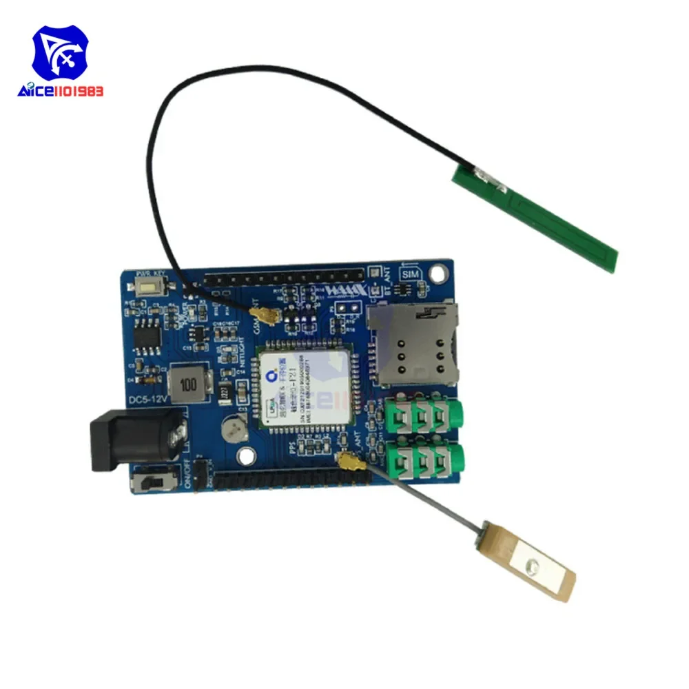 diymore A7 GSM GPRS GPS Module 3 in 1 Quad Band Support Voice SMS w/ Dual IPEX Antenna for Arduino STM32 51 Microcontroller MCU