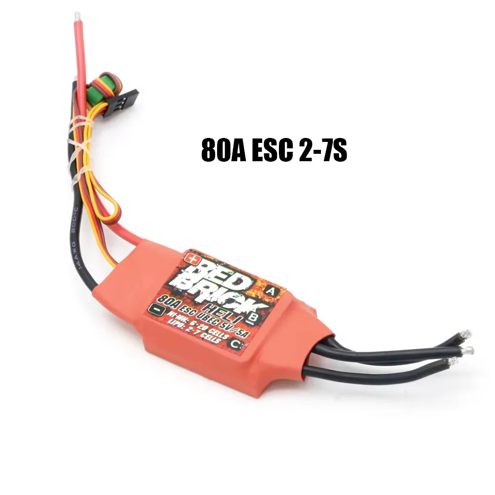 Controlador ESC Sin Escobillas De 80A | Resistente Al Agua Y Polvo | Con Freno Proporcional Para Coches Y Barcos RC 1/10