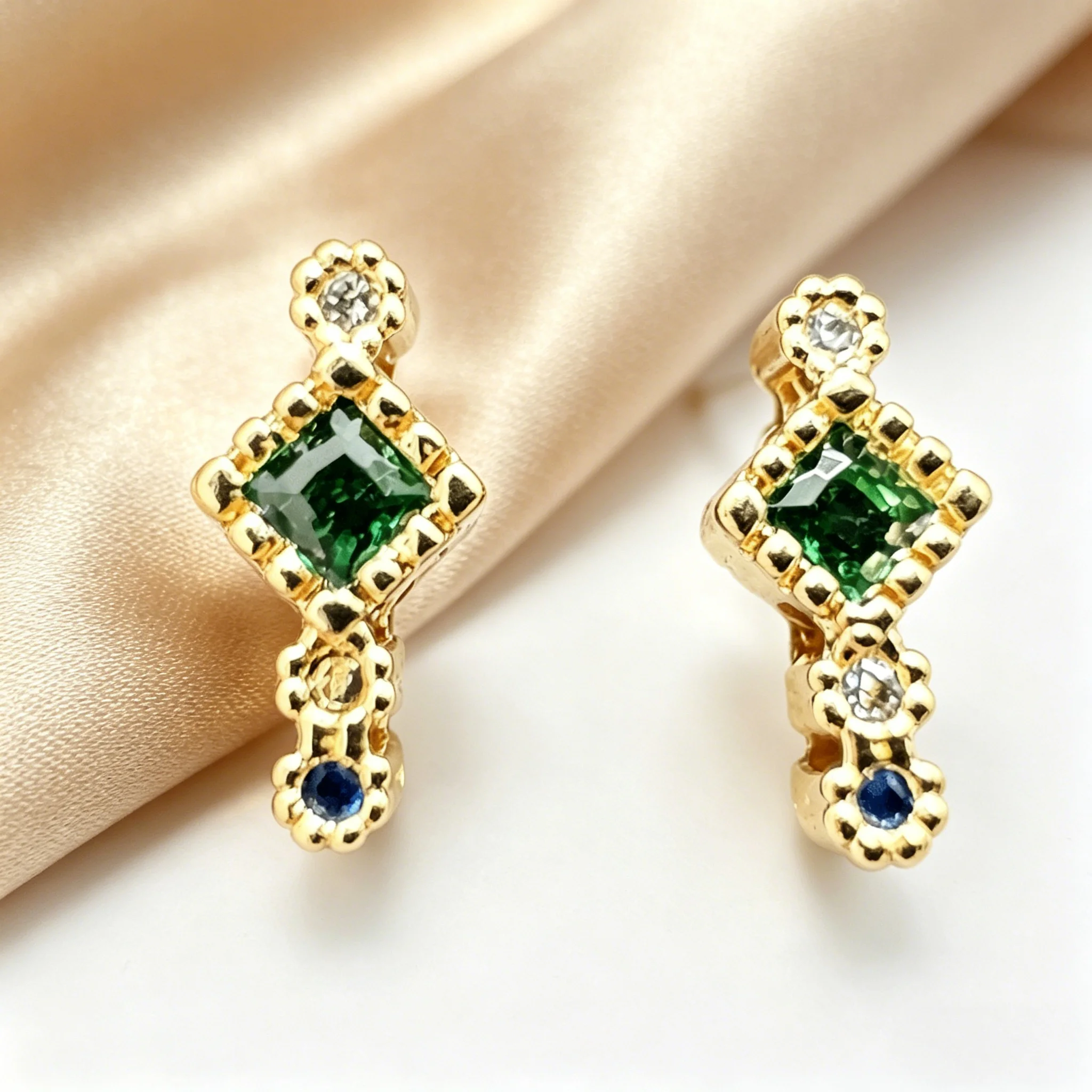 Fashion Earrings 2026 Diamond Shaped Zircon Earrings Bridesmaid Earrings Bridesmaid Earrings and Chain Set Daily Wear Earrings