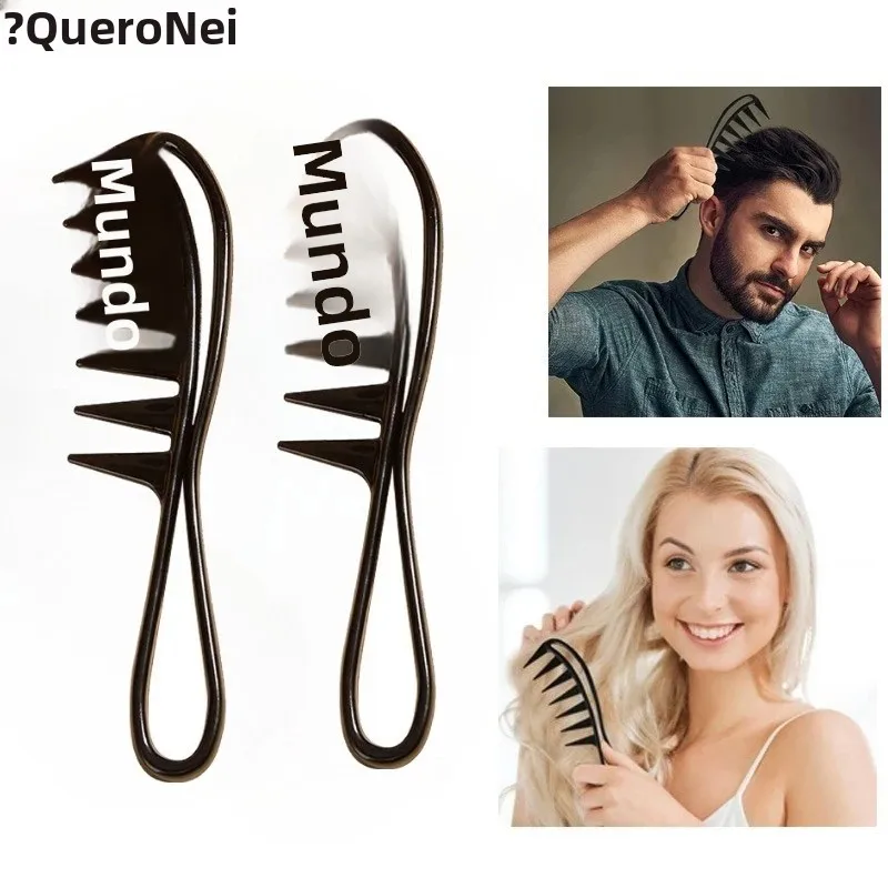 1 pçs pente de cabelo com dentes largos shun pente de remoção de cabelo adequado cabelo seco molhado escova adequada barbeiro ferramentas estilo salão de beleza