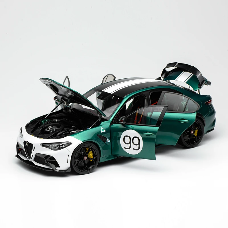 Motorhelix 1:18 Scale Diecast Model Mh Alfa Romeo Giulia Gtam Simulation Alloy Car Model Metal Miniature Car Collection Cars