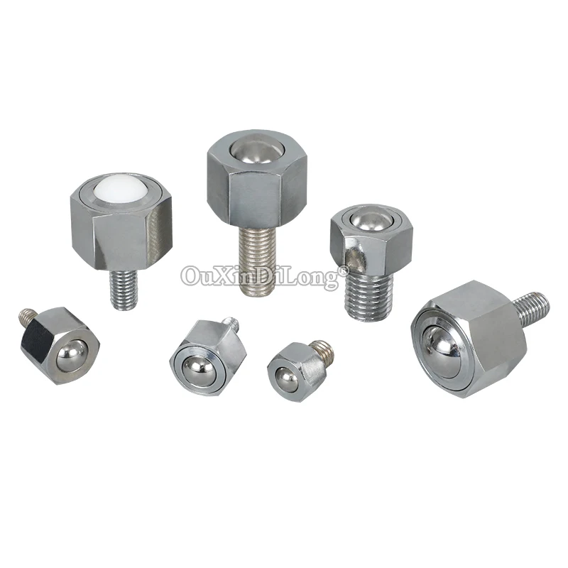Design 10PCS Hexagon Screw Precision Conveying Universal Wheels Ball Bearing Bull Eye Wheel Industrial Universal Transfer Wheels