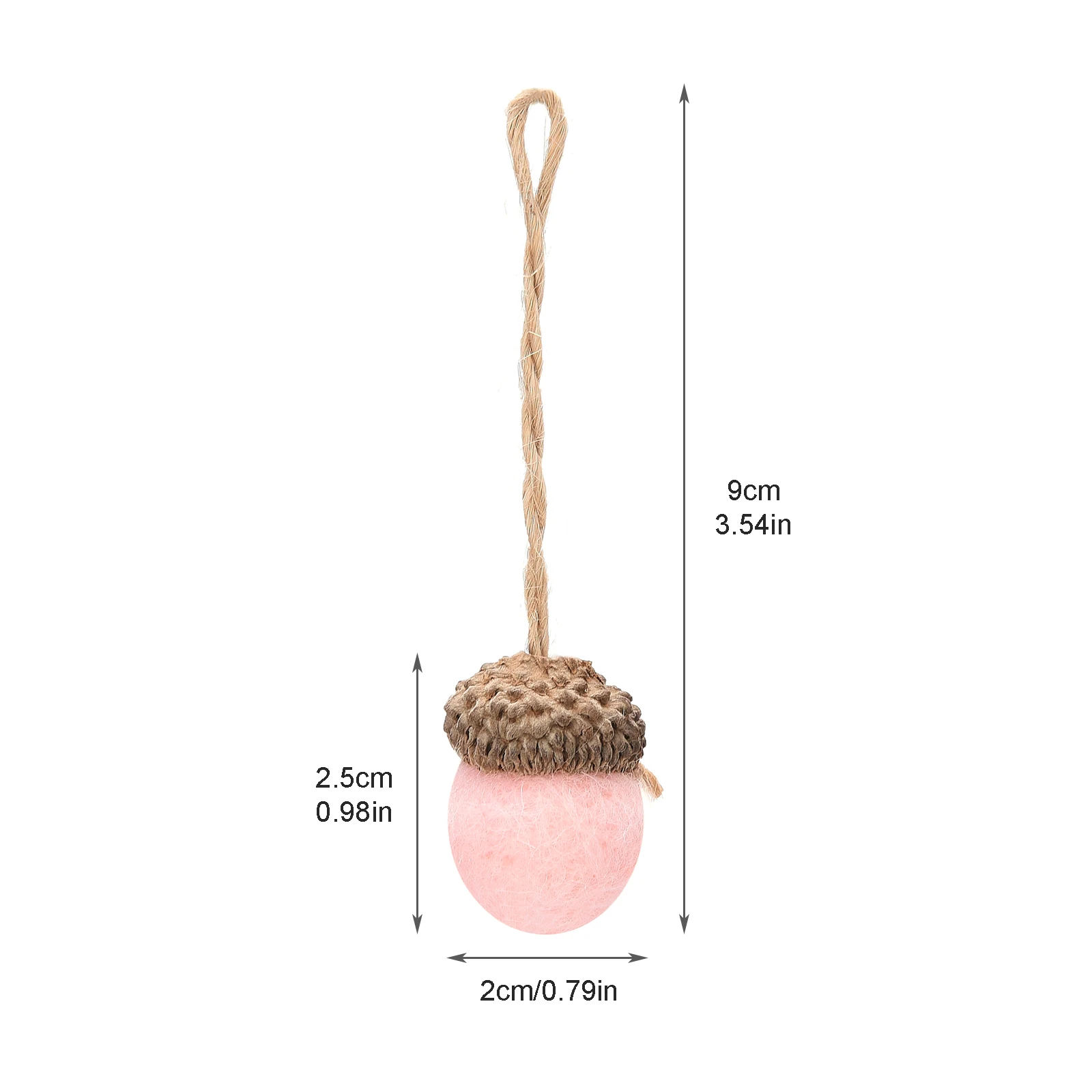 Artificial Pine Cones Acorn Bunches DIY Material Pendants Small Ball String Gray Felt Pink Red White Green Christmas Decorations