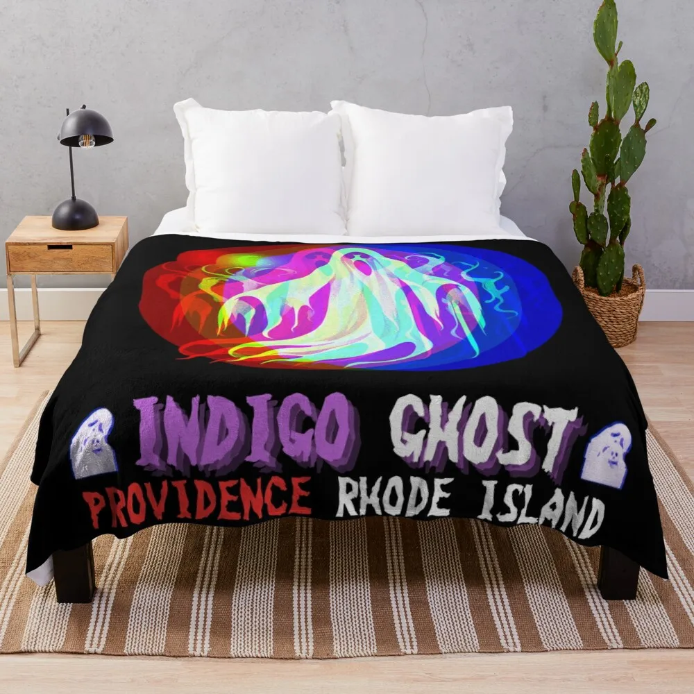 Indigo Ghost [7] - Hope Throw Blanket Luxury Designers Quilt Furry Blankets