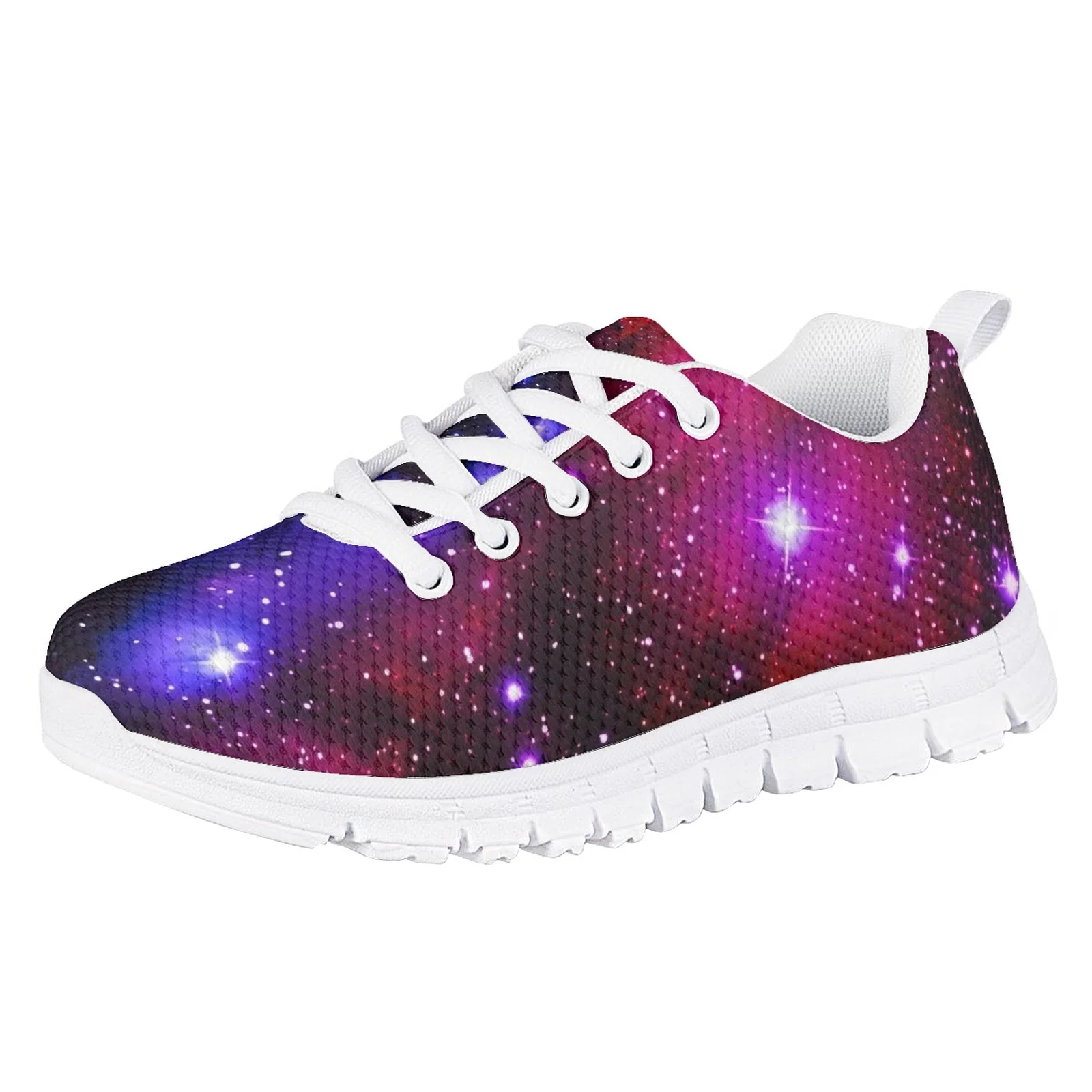 2025 Galaxy Print Children Running Shoes Teenager Girls Boys Casual Shoes Outdoor Sport Mesh Sneakers Little Big Kids Footwear