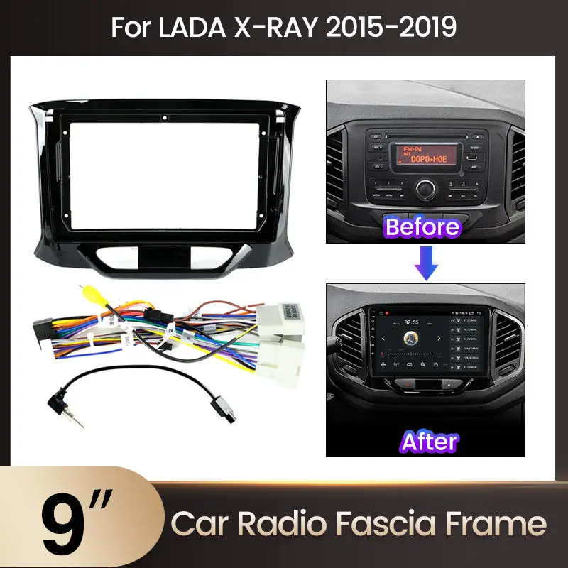 

9 Inch Fascia Frame Stereo Car Radio Panel DVD Frame for Russia Lada 2015-2019