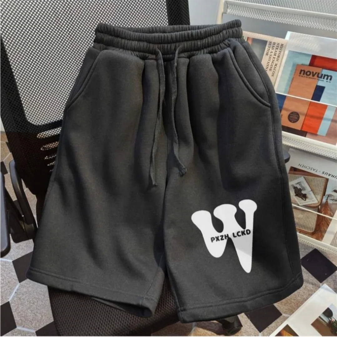 XS-8XL Oversized Shorts Men New Simple Shorts Fashion Brand Casual Sports Shorts Loose Elastic Waist Drawstring Shorts for Men