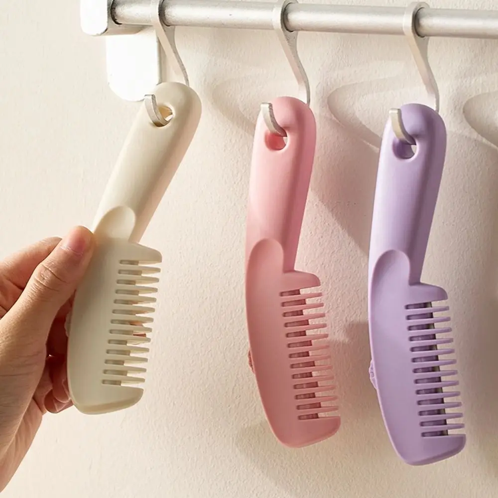 3 Modes 2 in 1 Hairdressing Comb Adjustable Manual Hair Cutting Comb Detachable with Hanging Hole Sliding Bangs Trimmer Barber