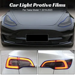 For Tesla Model Y 2019-2023 Screen Protector Headlights Protective Films Lamp Fog Rear Tail Lights Car Stickers Auto Accessories