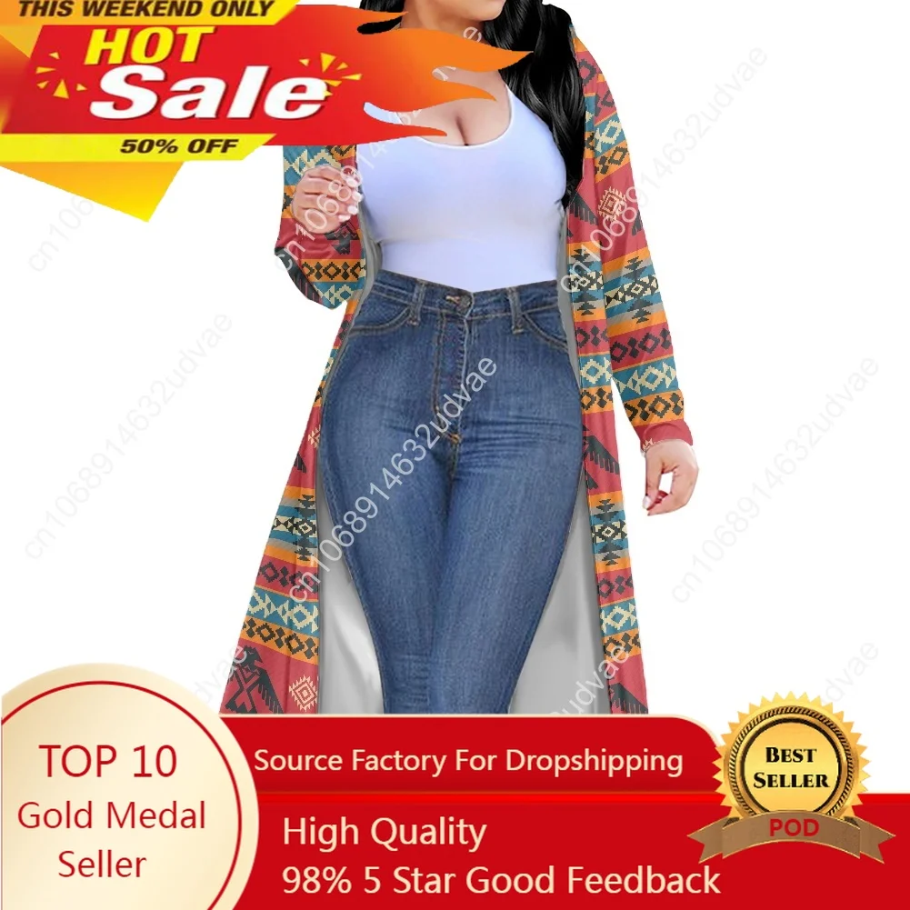 

Six -7Custom Your Design Sublimation Print New Women's Beach Style Long Cover Up Cloak Cape Sun Proof Robe Dropshipping