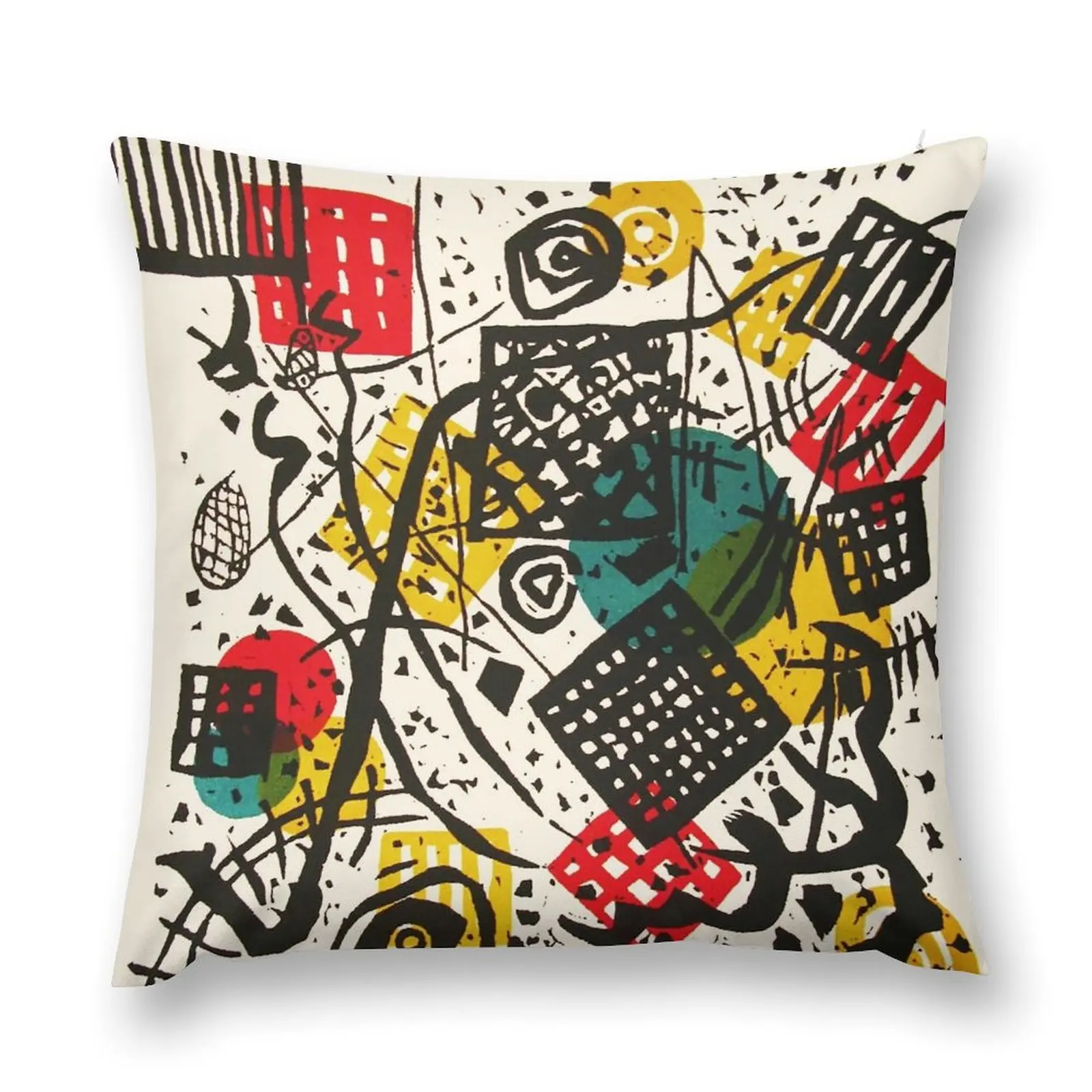 HD. Small Worlds V, by Wassily Kandinsky Throw Pillow Sofa Cushions Cover Sofa Cushion pillows decor home pillow