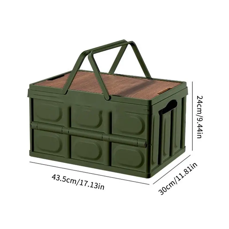 Folding Storage Box For Camping Picnic Portable Large Outdoor Travel Storage Bag Camping Equipment Tableware Storage Container